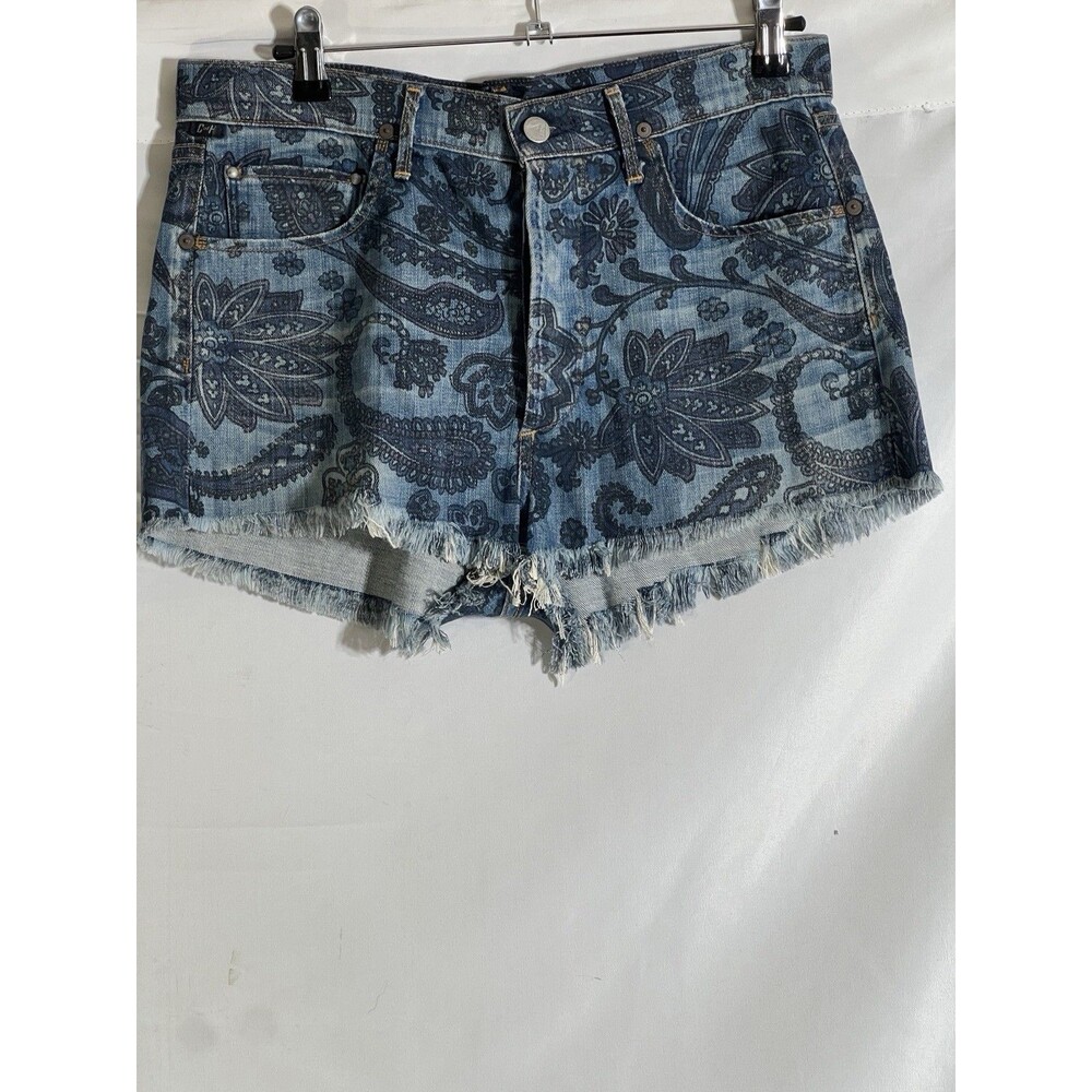 Citizens of Humanity Shorts Women's 29 Blue Chloe Denim High Rise Cut Off